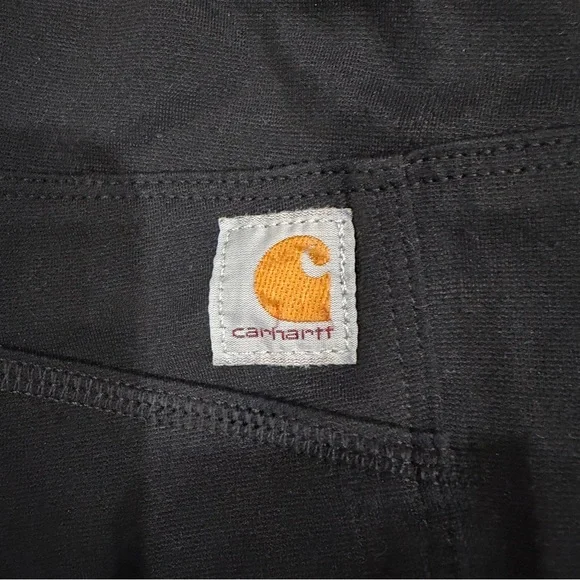 Carhartt Black Fitted Force Leggings Size L 12/14 Workwear Athleisure Gorpcore - Picture 5 of 7